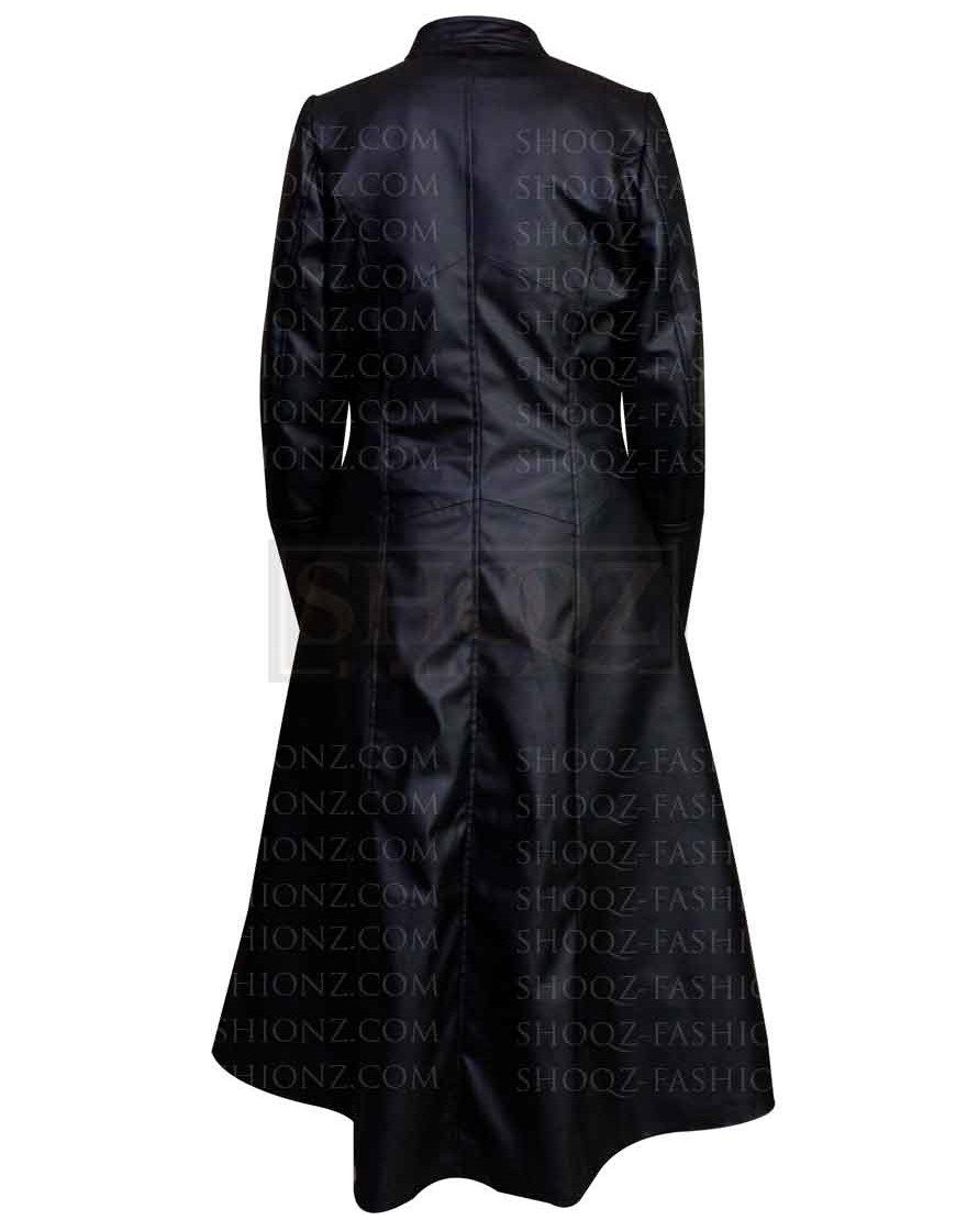 The Matrix Trinity Trench Leather Costume Coat